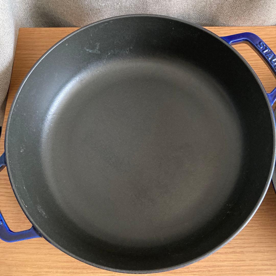ストウブ ブレイザー ソテーパン Lilyリリー 26cm グランブルー　美品