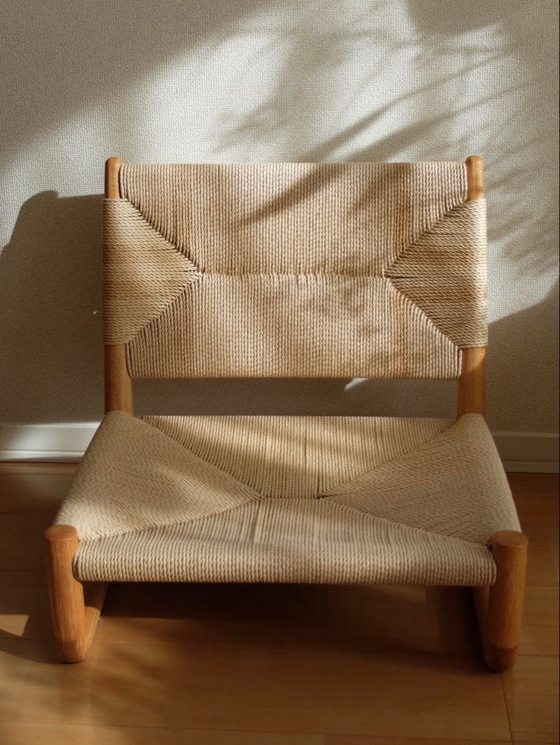 WISE WISE チノ ローチェア オーク材 ペーパーコード ナチュラル