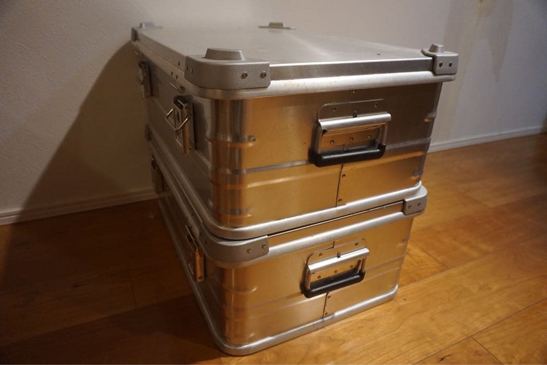 【2台セット】DELATA/MT アルミコンテナ　Mサイズ　シルバー　キャンプ