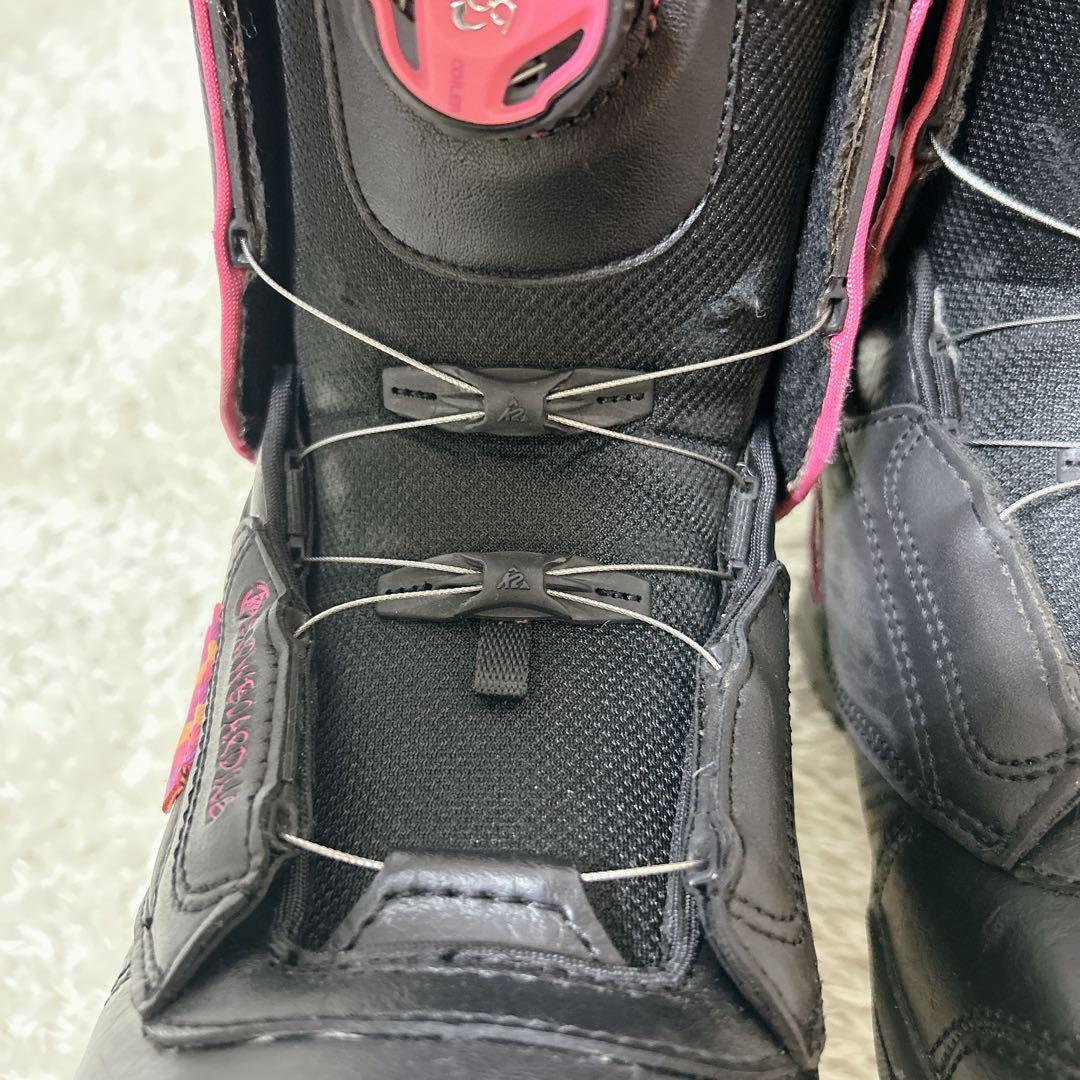 K2 TRANSIT スノーボードブーツ ブラック　ピンク　BOA　23