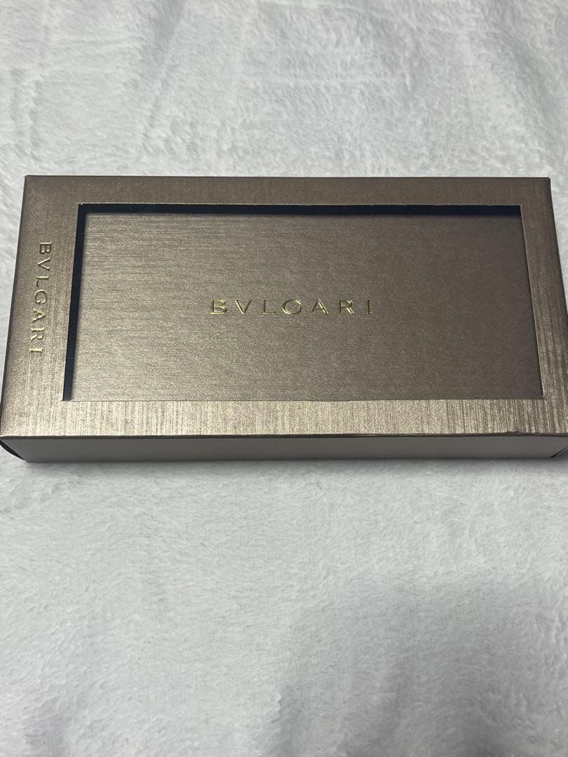 BVLGARI カルングスキン長財布 シルバー