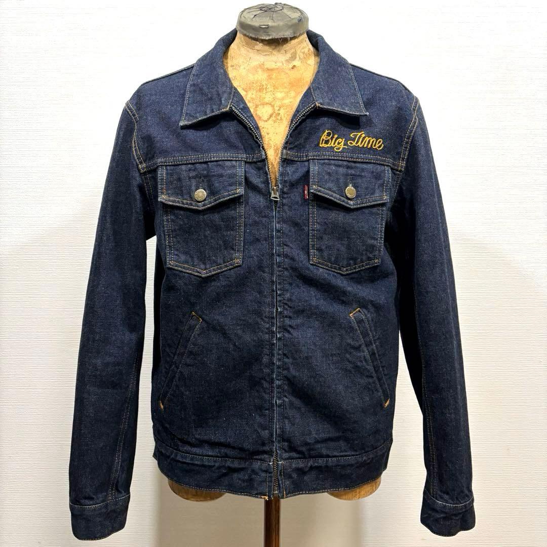 L 日本製 濃紺 美品 RADIALL ラディアル ジップ デニム ジャケット