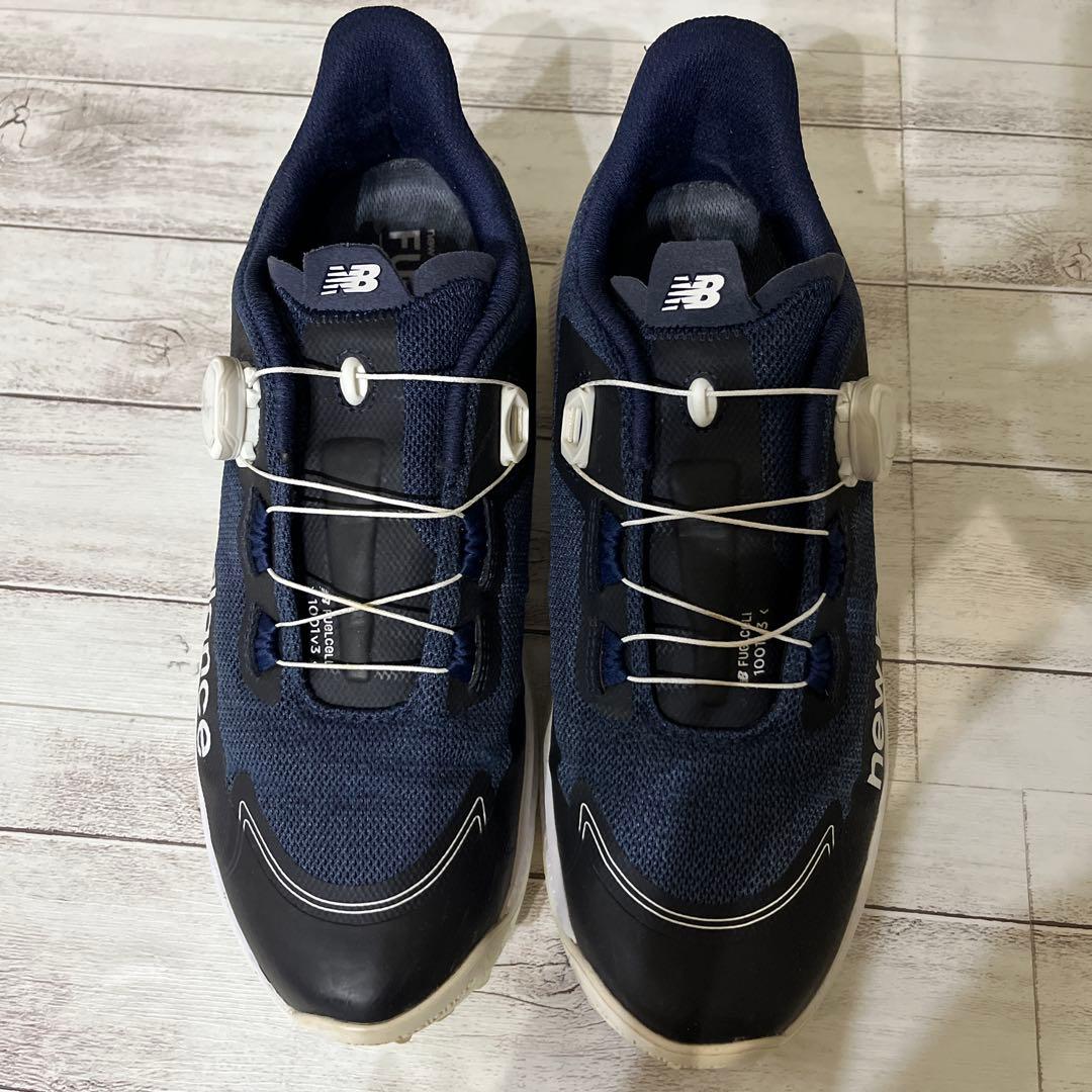 New Balance FuelCell MGS1001Nネイビーゴルフシューズ - メルカリ