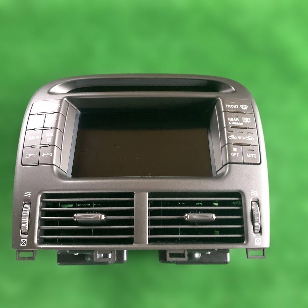 トヨタ セルシオ 30 31 後期 純正カーナビモニターパネルセット 中古品