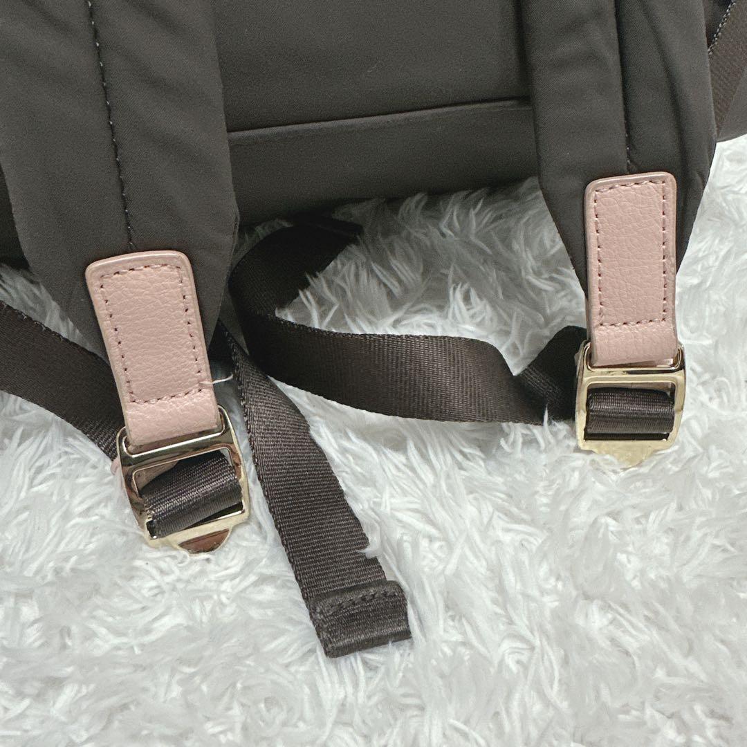 Agnes b. リュックサック ブラウン　ピンク