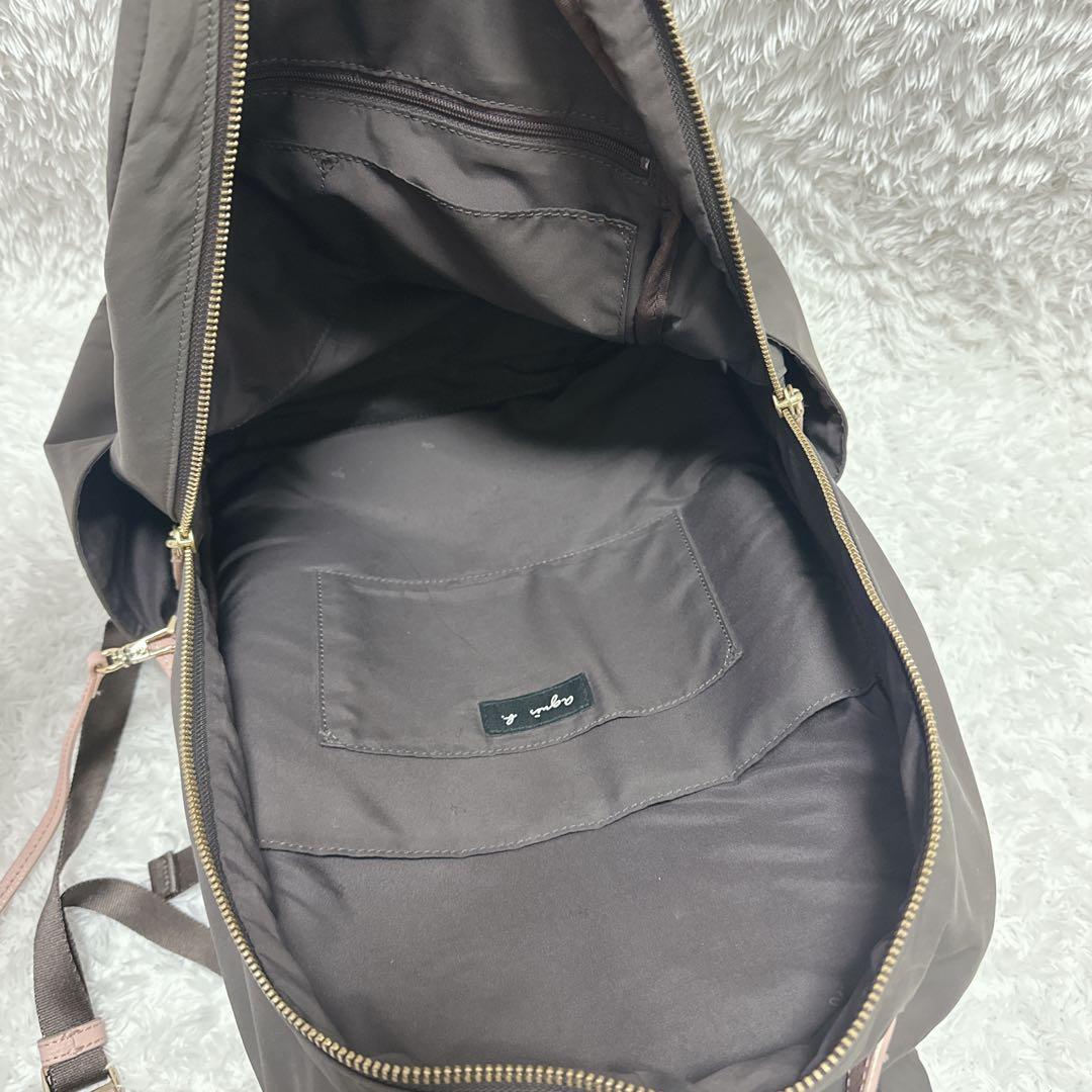 Agnes b. リュックサック ブラウン　ピンク