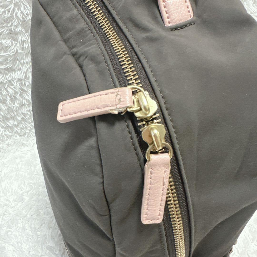 Agnes b. リュックサック ブラウン　ピンク