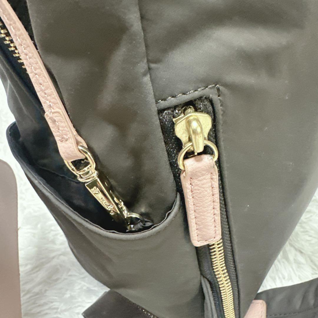 Agnes b. リュックサック ブラウン　ピンク