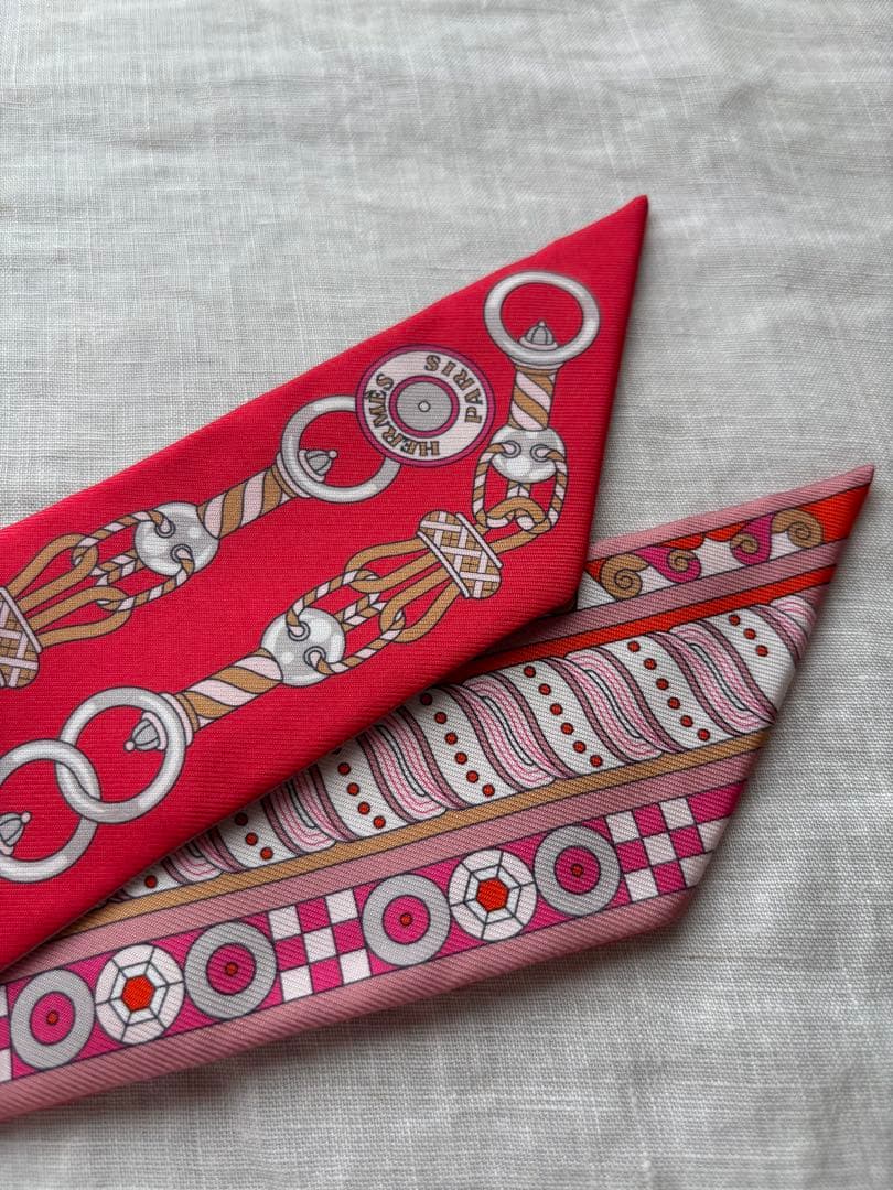 エルメス ツイリー新品未使用タグ付　ハーネスの薔薇窓