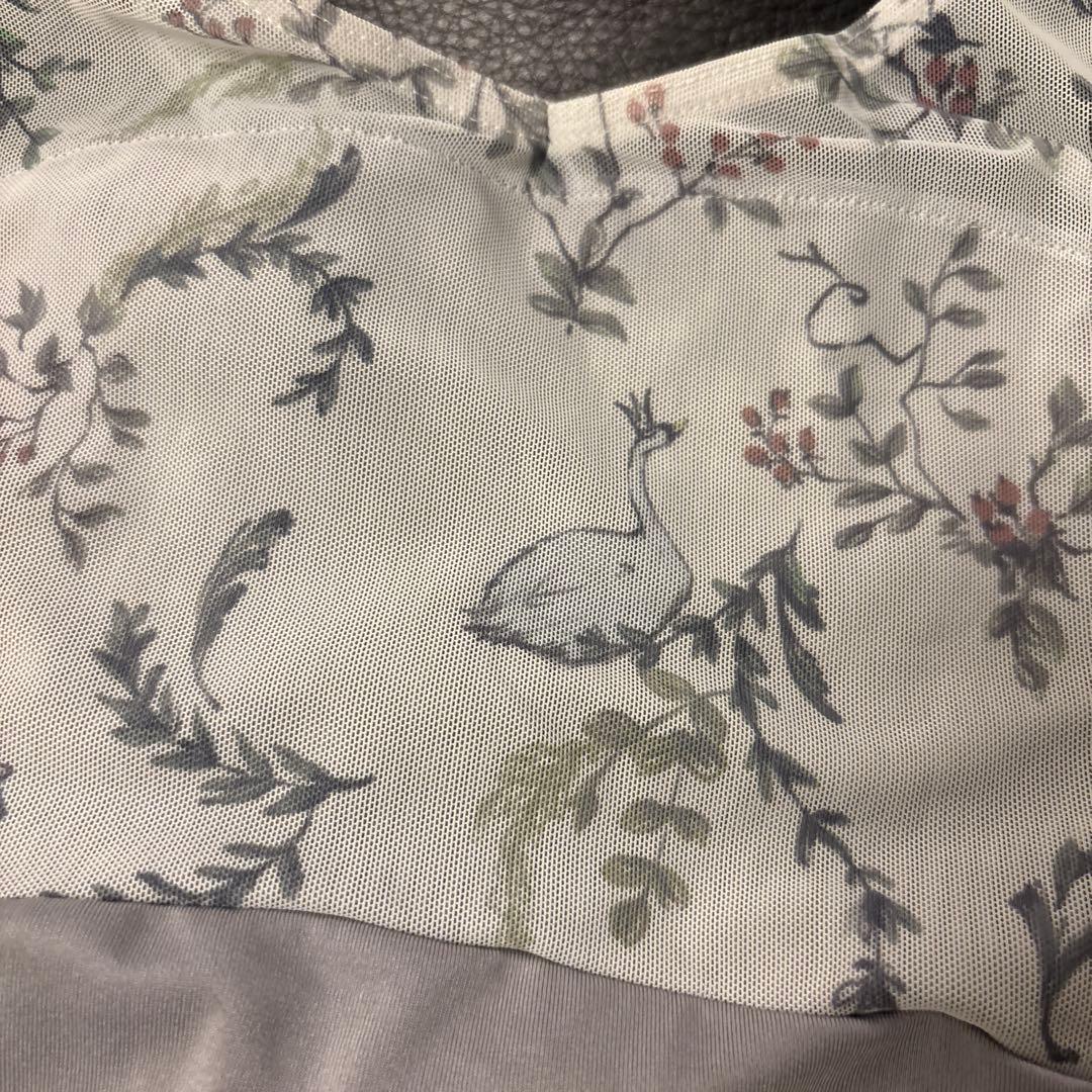 チャコット　レオタード150 白鳥パープル　グレー　２点　#メルカリでハロウィン