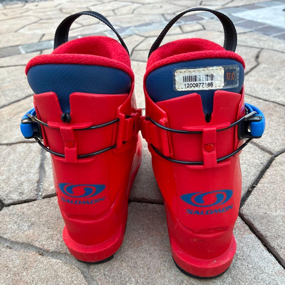 スキーを始めるキッズに◼️スキー板とブーツ3足セット　ノルディカ　サロモン　ハート