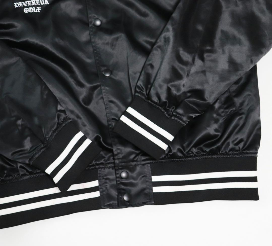 《デヴァローゴルフ》新品 ビッグロゴ・スカルキャディ・Dロゴ刺繍入ブルゾン XL