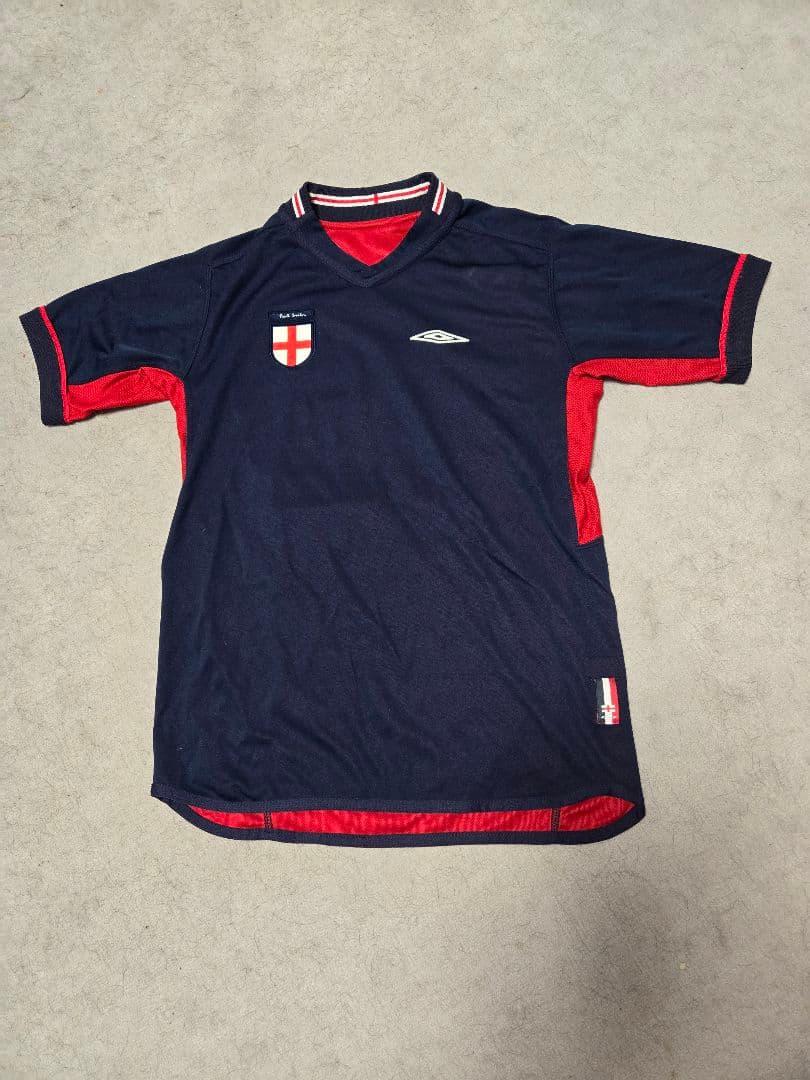 ポールスミス&アンブロ2002イングランド代表ユニフォームAWAYリバーシブル