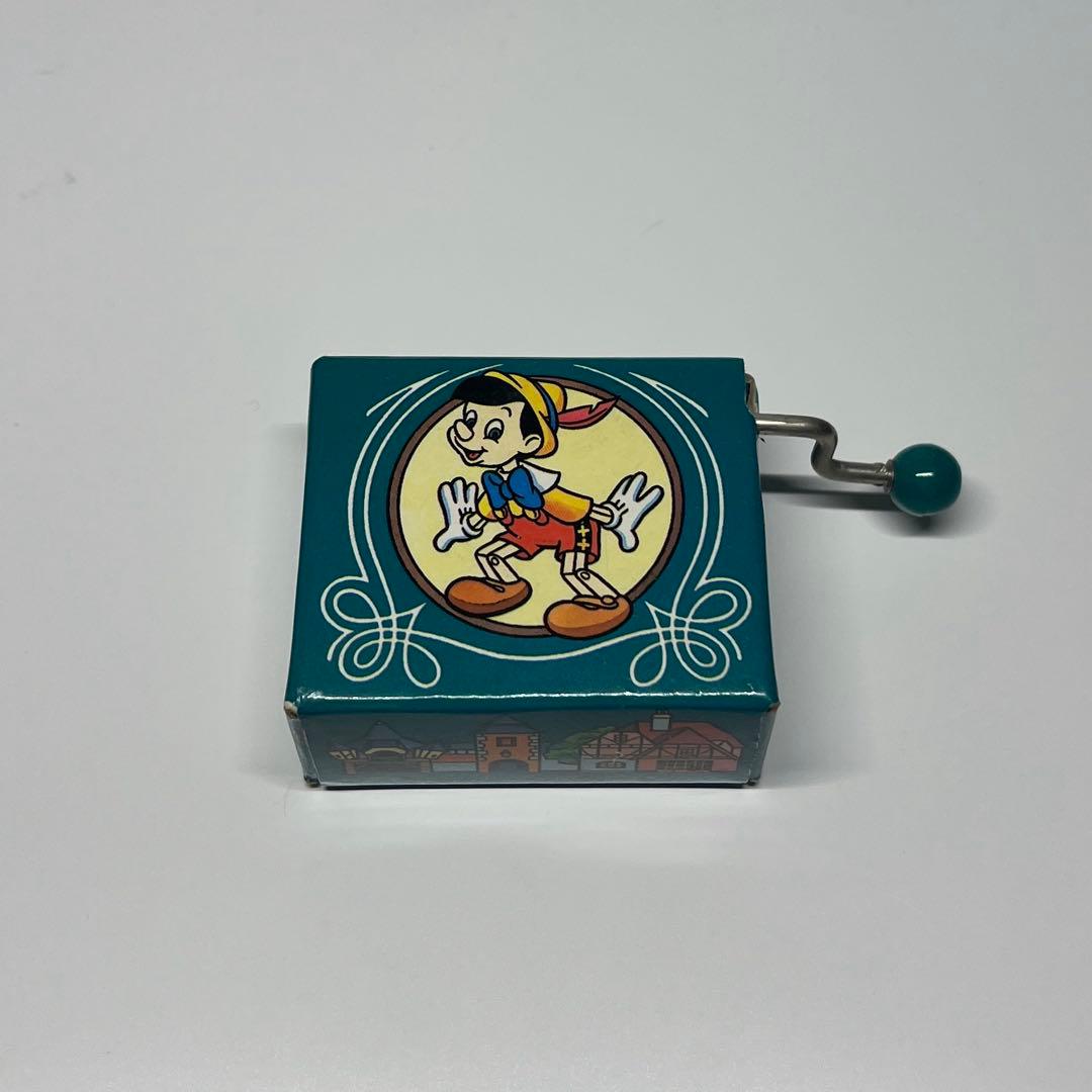 レトロ 東京ディズニーランド ピノキオ 手回し オルゴール C-888