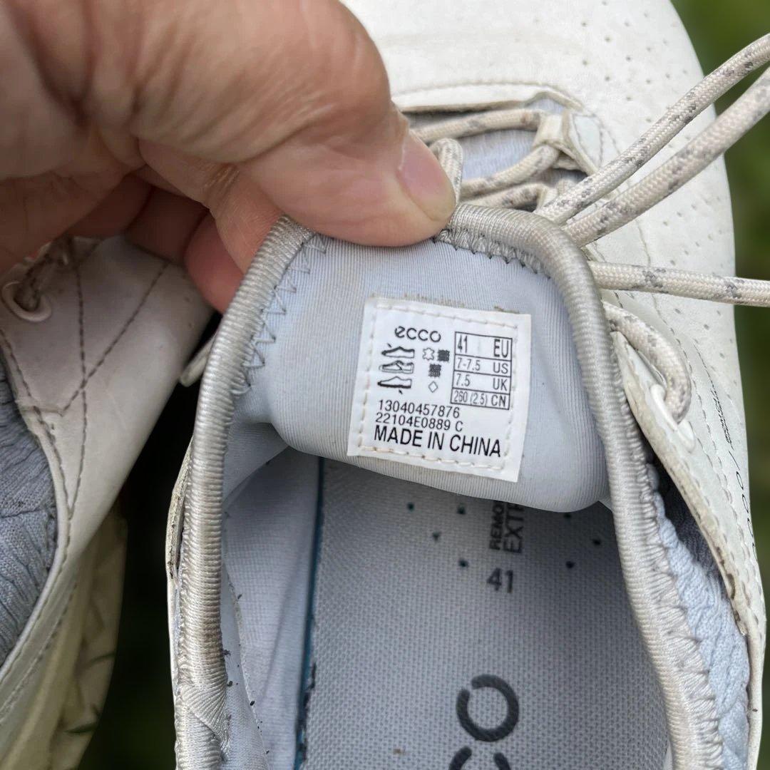 ecco ゴルフシューズ ホワイト/グレー