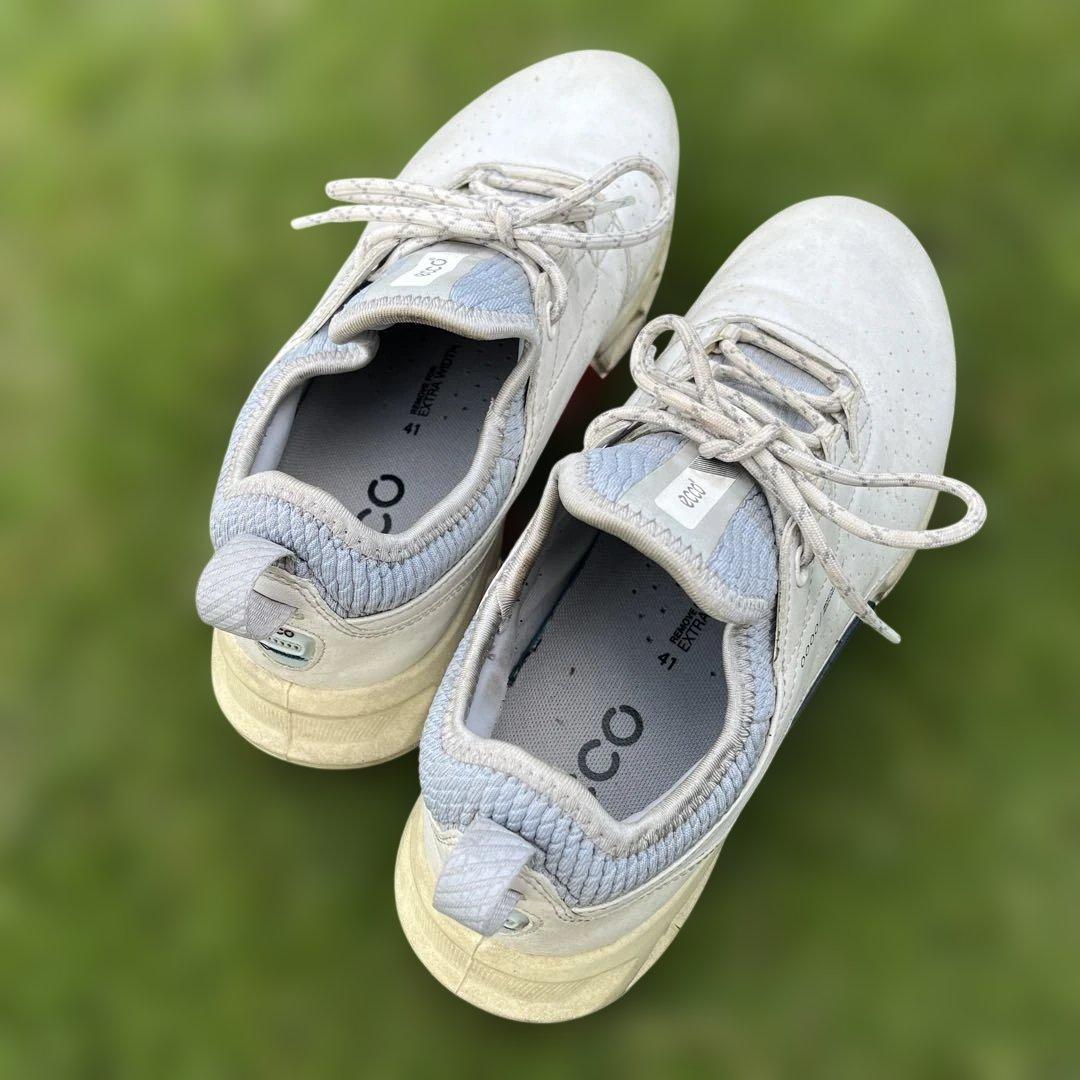 ecco ゴルフシューズ ホワイト/グレー