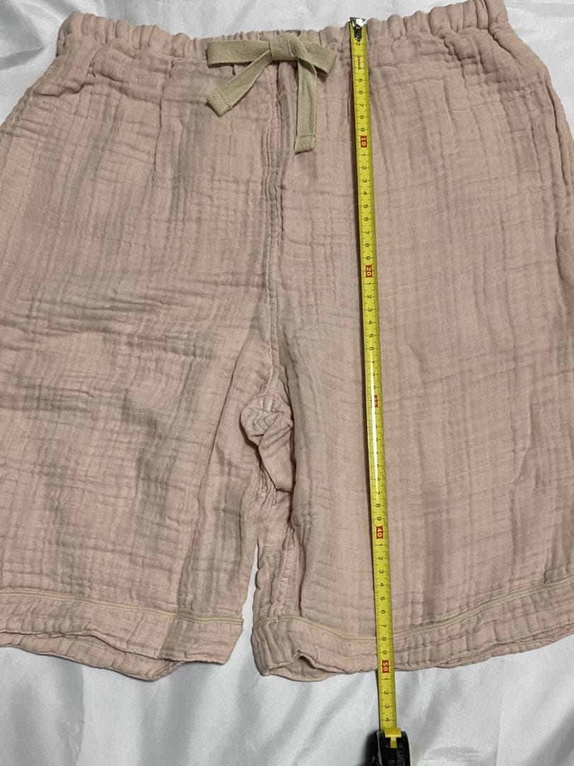 【新品未使用】ウチノ　クレープガーゼ 快眠パジャマ　レディース　M ピンク　半袖