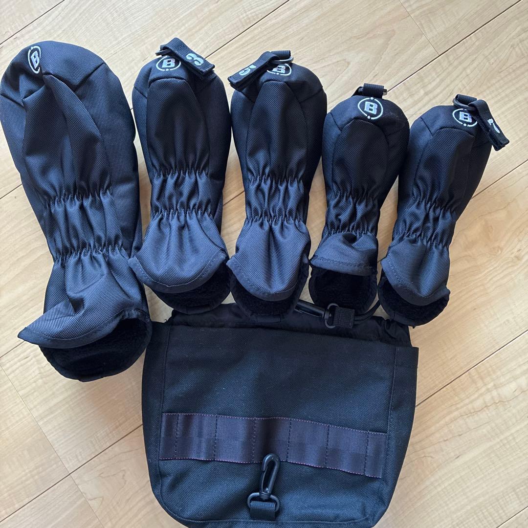 BRIEFING ブラック キャディバッグCR-3 ヘッド、アイアンカバー