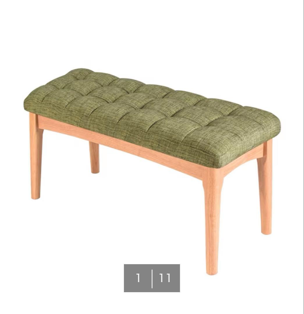 ニトリ　回転式ダイニングチェア　2脚　グリーン