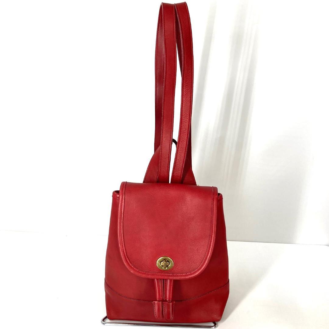 COACH コーチ　オールドコーチ　90S リュック　レッド　F5C-9960