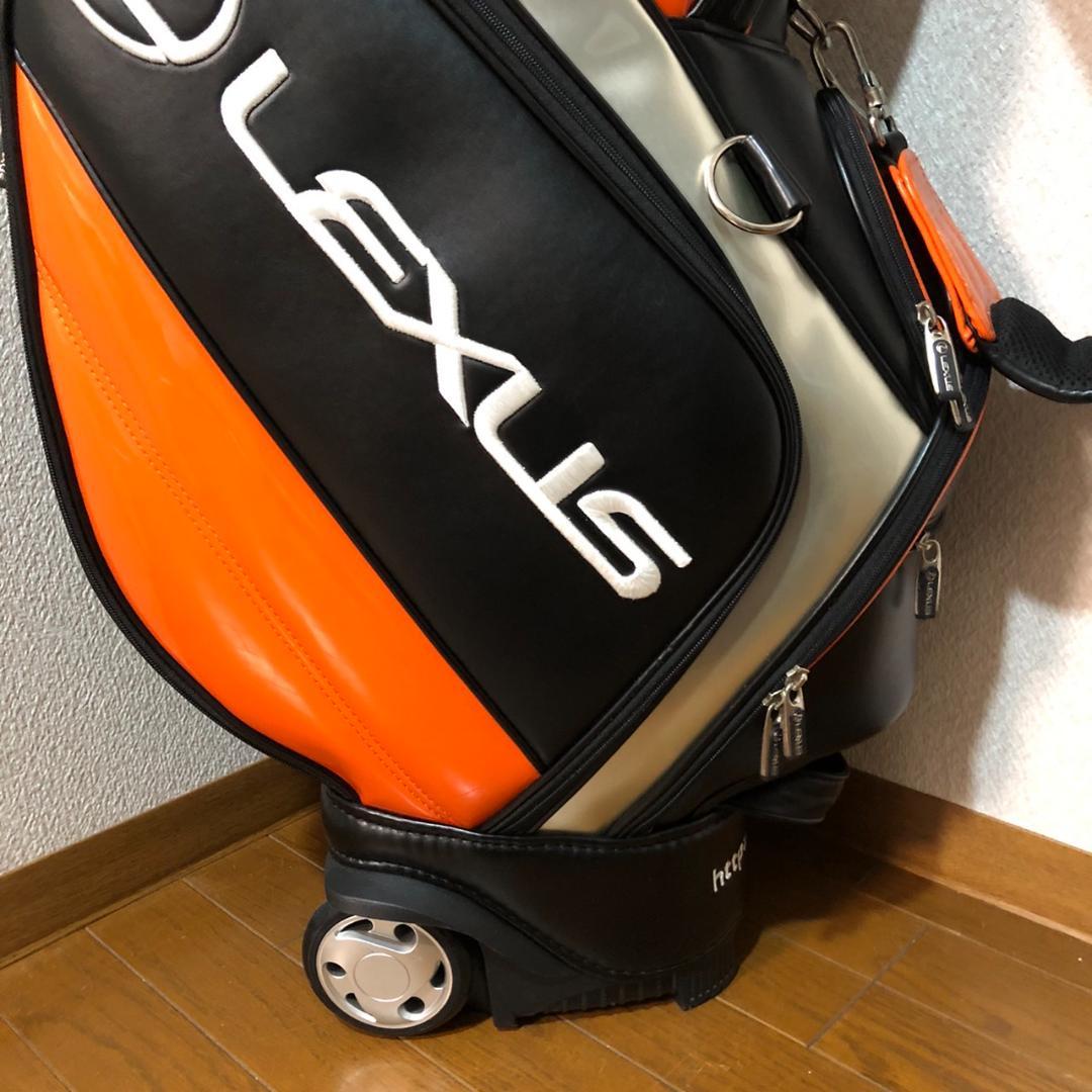 【レア】LEXUS キャスター付き 14分割 ゴルフ キャディバッグ