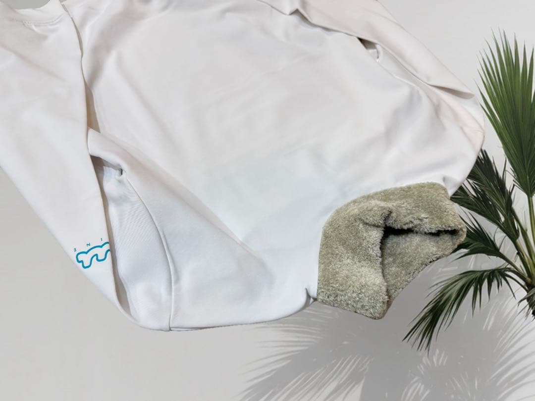 【新品】ムータマリン　ゴルフ　裏起毛　モックネック　ホワイト　 XLサイズ