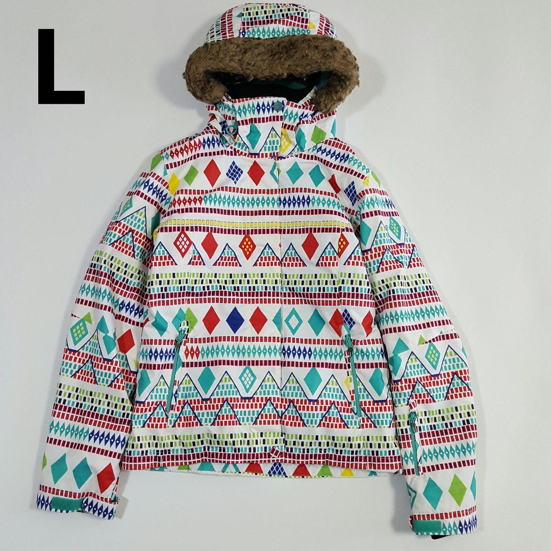 美品 ロキシー レディース スノーウェア L/M 上下セット スノーボード 防水