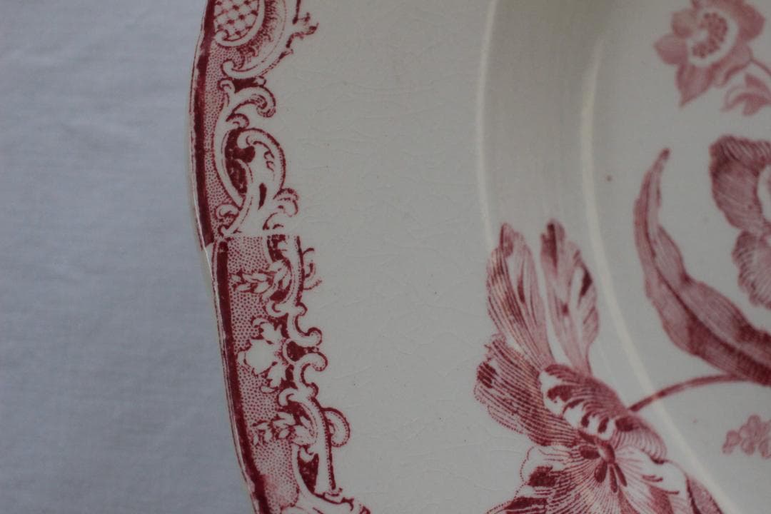 【B】【サルグミンヌ】フォンタンジュスーププレート /フランスアンティーク