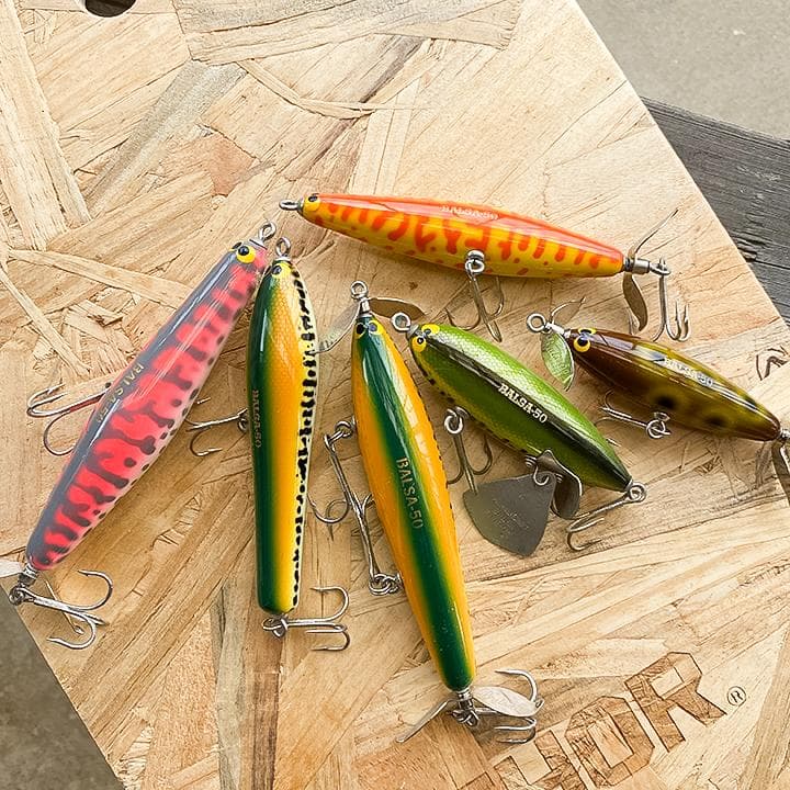 ［年末お値下げ］ザウルス社バルサ50『ルアー6セット』です！