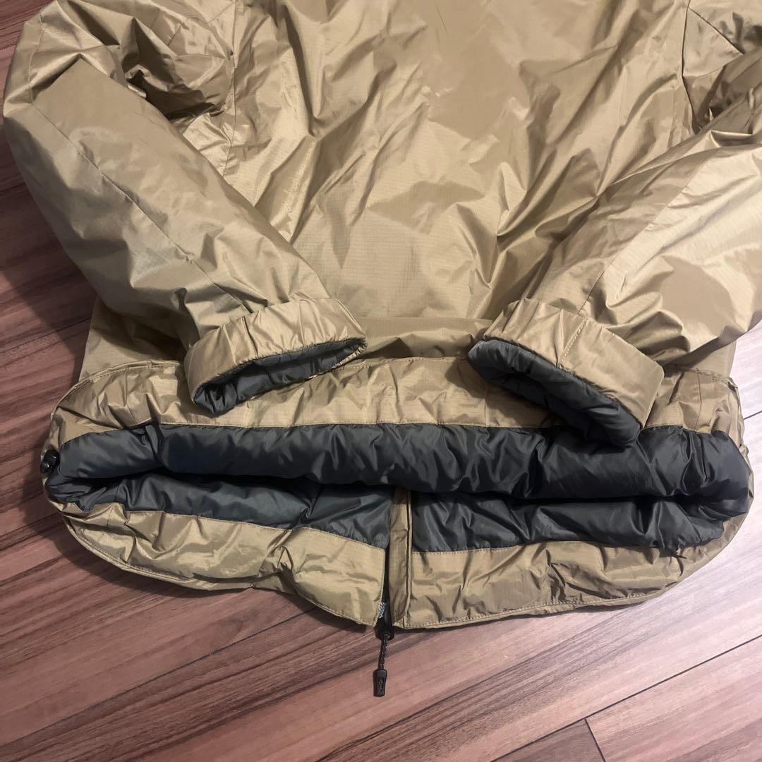 【サイズL】ナンガ　relume ダウンジャケット ベージュ　フーディー