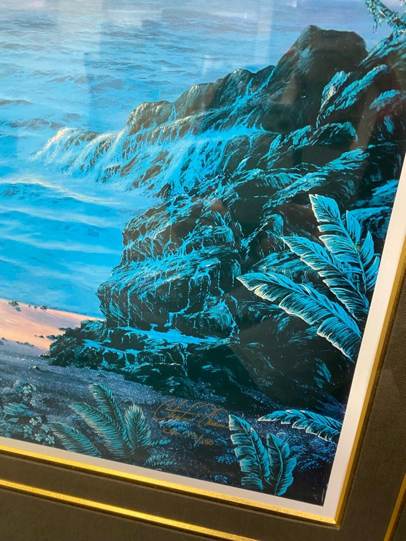 クリスチャン ラッセン本物 初期シルクスクリーン絵中サイン - メルカリ