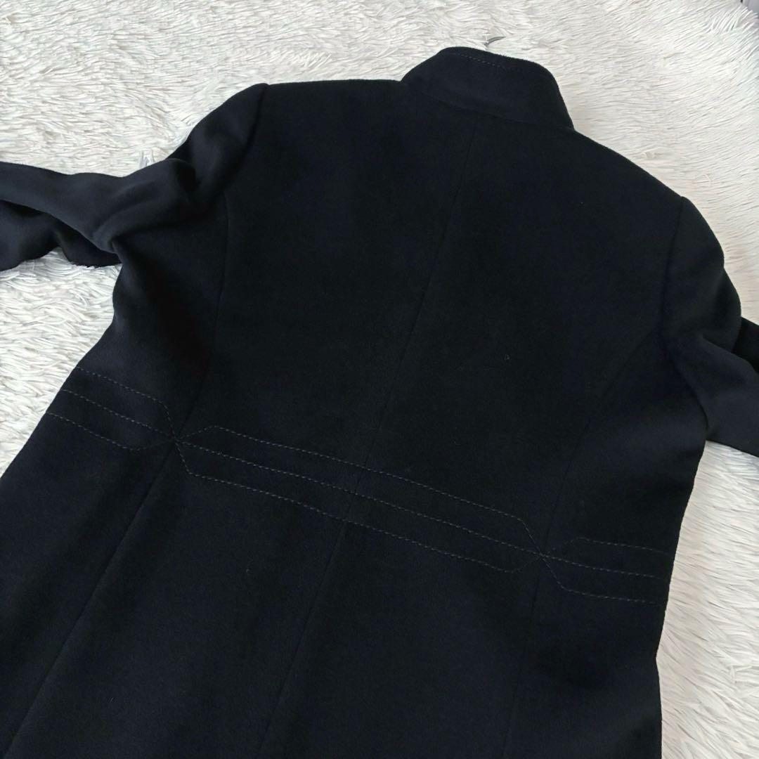 割引済み⭐︎Leilian カシミヤ100% スタンドカラー　比翼　ロングコート