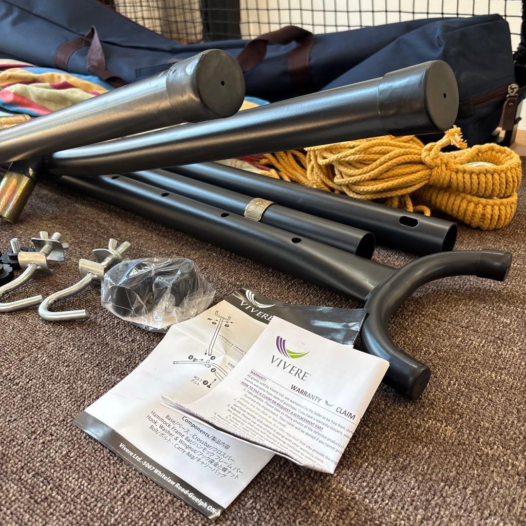 【室内使用のみ】ビブレ　ハンモック 自立式 VIVERE 収納ケース付き