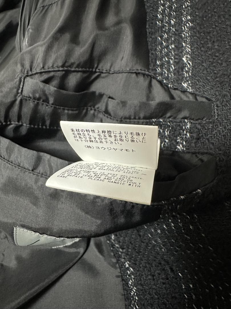 ✨美品✨ ヨウジヤマモト プールオム 24ss LOOK 3 ストールジャケット