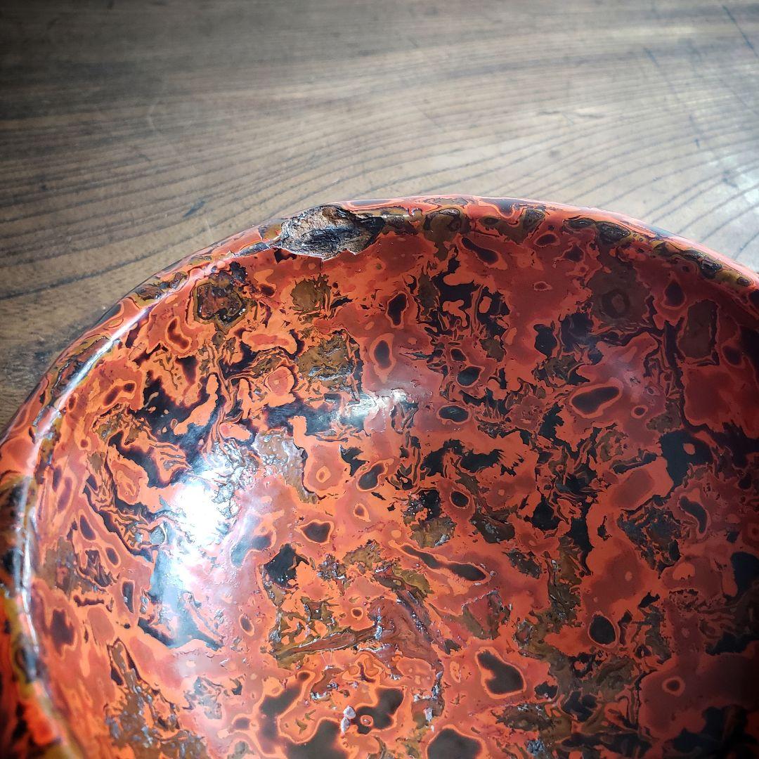 会津塗り 天然木 乾漆鉢 漆器 菓子鉢 小物入れ 会津漆師道具 訳あり