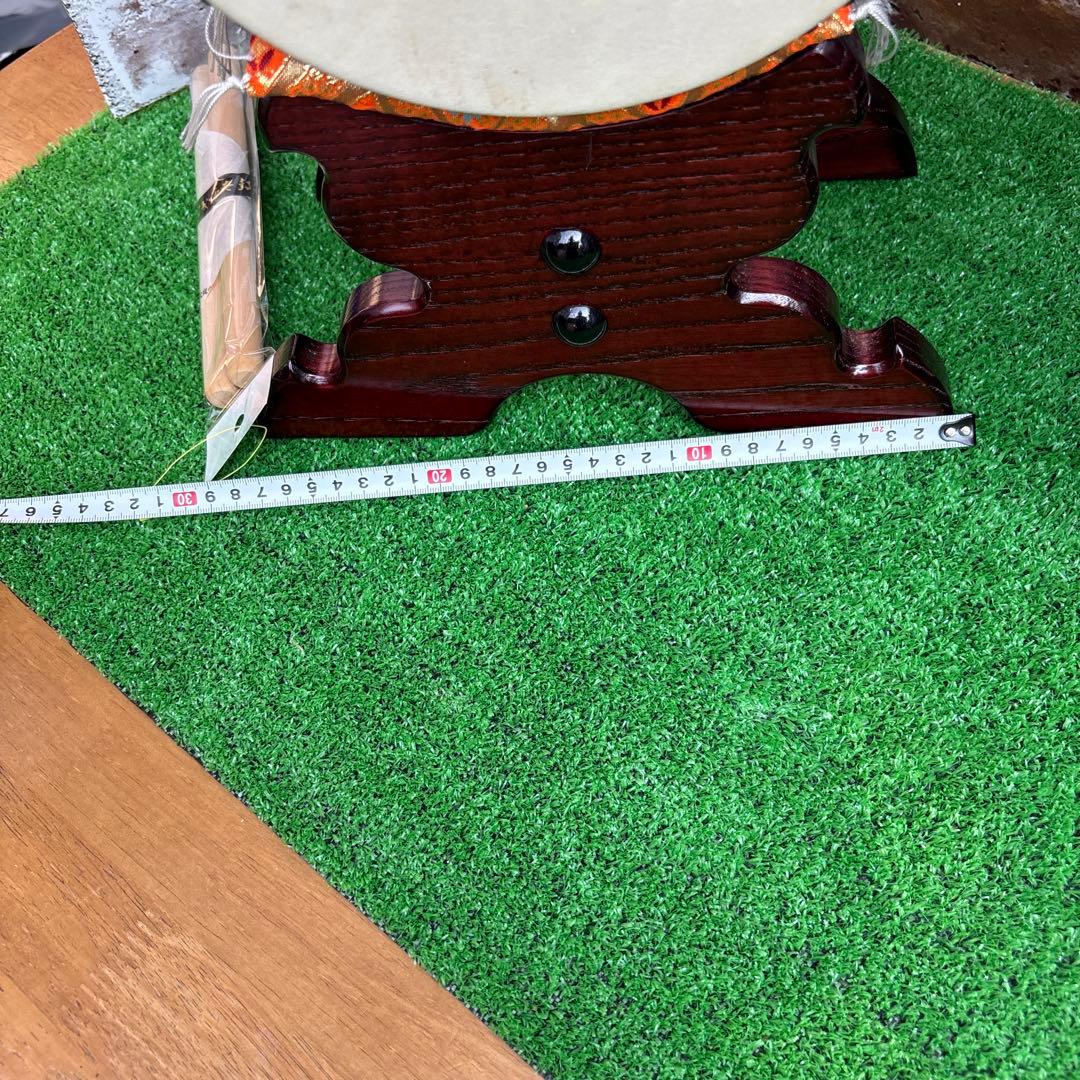 小型 飾り和太鼓 バチ付き文字入り浅野太鼓