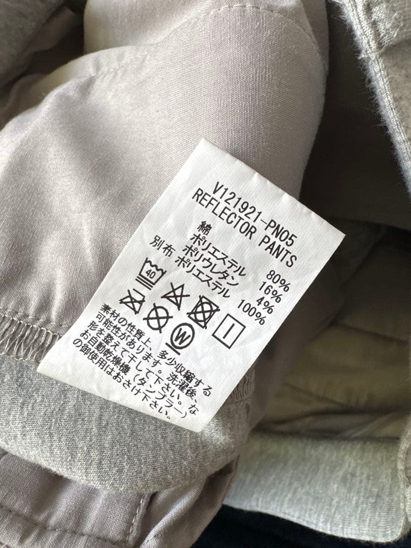 V12 ゴルフ REFLECTOR PANTS グレー 1サイズ