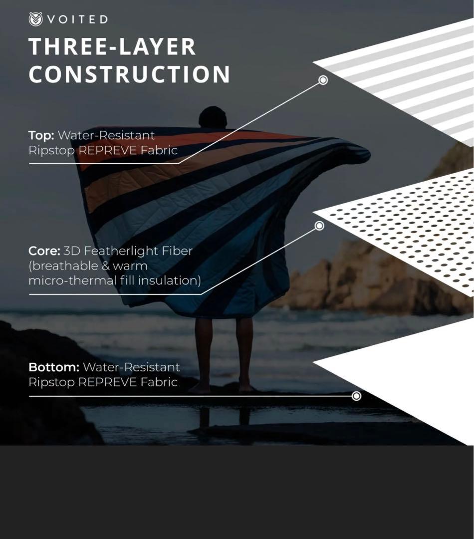 Voited アウトドア キャンピング ブランケット 毛布 寝袋