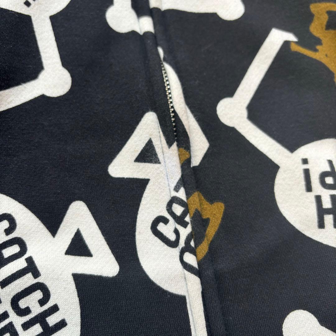 PEARLY GATES 総柄 ダブルジップアップ 裏起毛 ブルゾン サイズ1