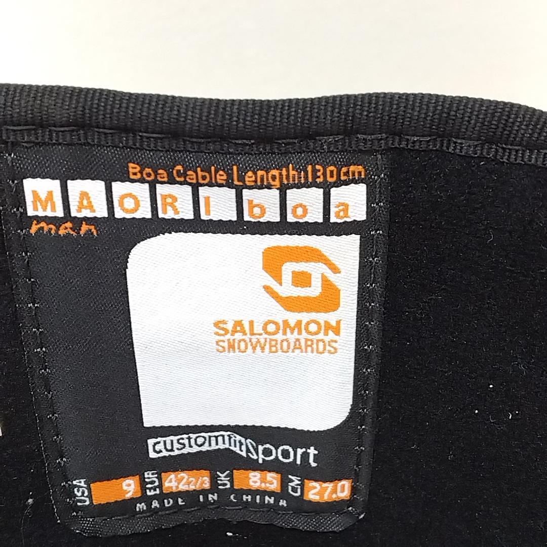 若《DQQSR》サロモン　BOA MAORI　スノーボードブーツ　27cm