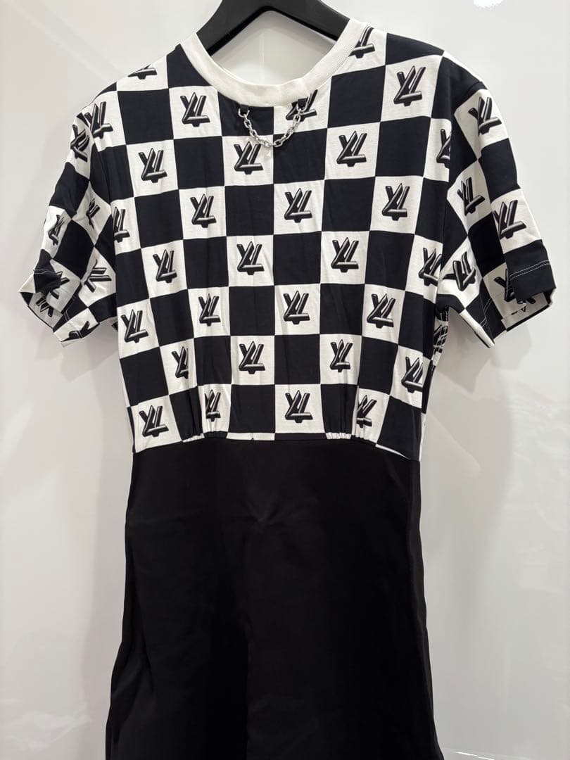 Louis Vuitton チェック柄 半袖ワンピース M