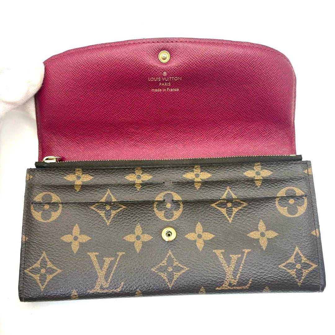 ルイヴィトン モノグラム ポルトフォイユ エミリー フューシャ M61289