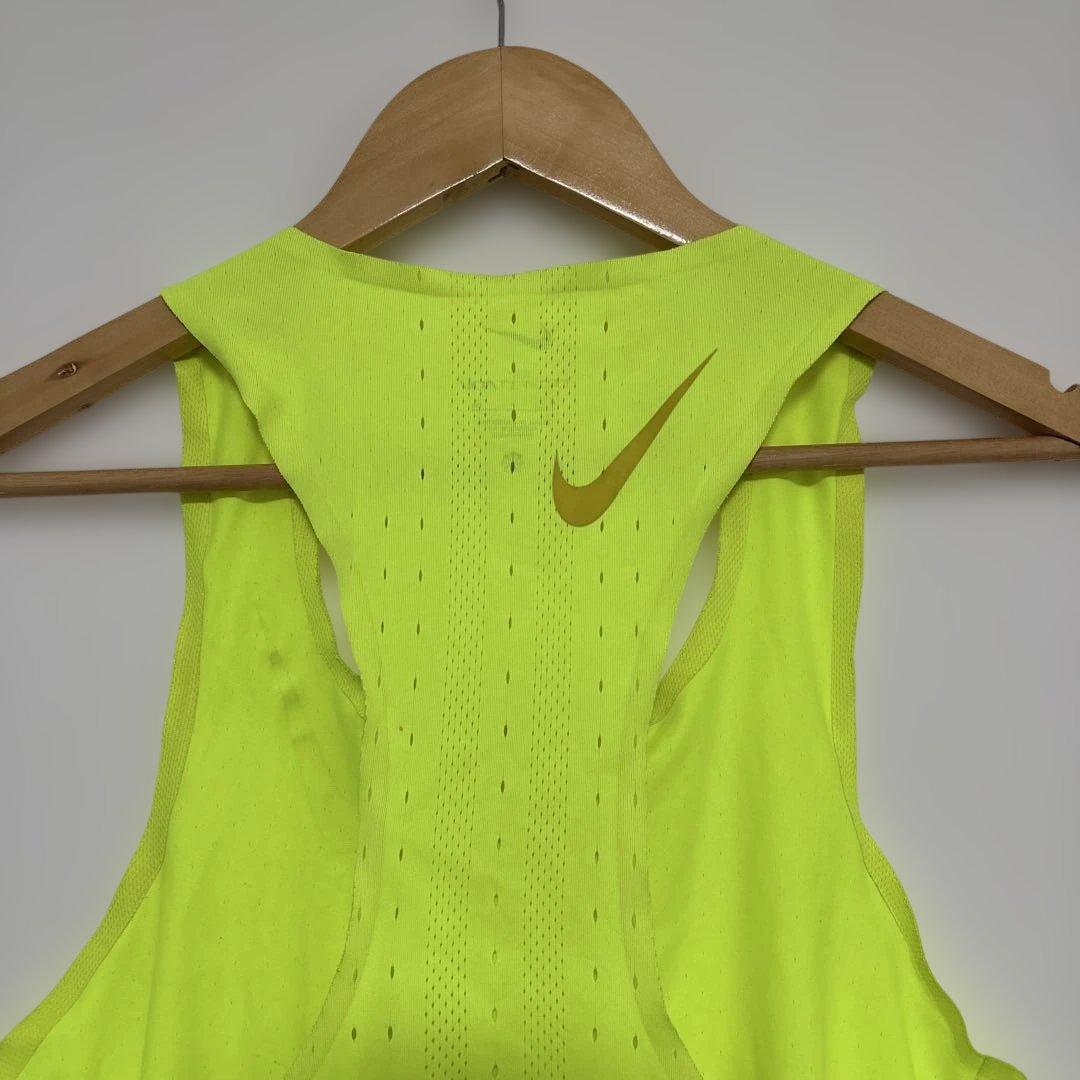 Nike AEROSWIFT ランニングタンクトップDRI-FIT 蛍光イエロー