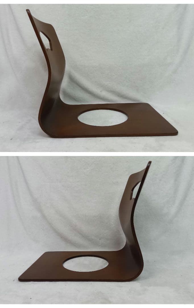 ニトリ 木製座椅子 6脚セット 曲げ座椅子 和座椅子