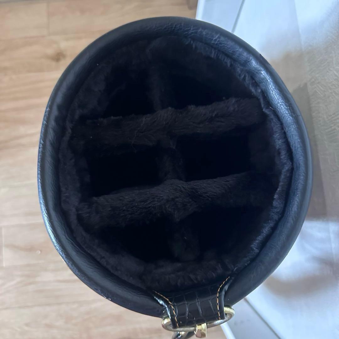 【M'S】キャディバッグ ゴルフバッグ スタンド式 ブラック