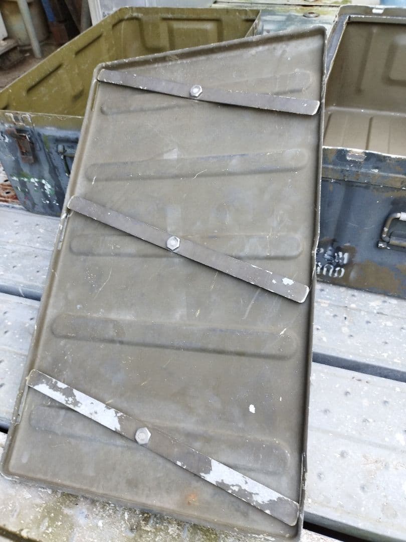 4951)USアルミコンテナボックスBigサイズ 米軍実物 ユーズド - メルカリ