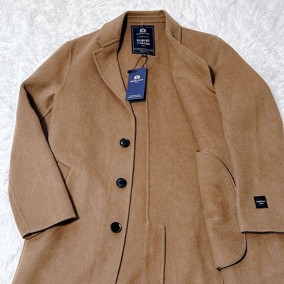 カシミヤ100% ROBERT CAVANI ロングコート アウター キャメル