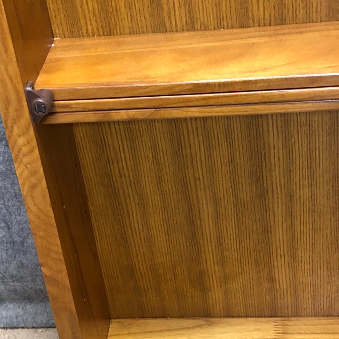 未使用　かべ埋込収納　前面ミラー　洗面キャビネット　天然木