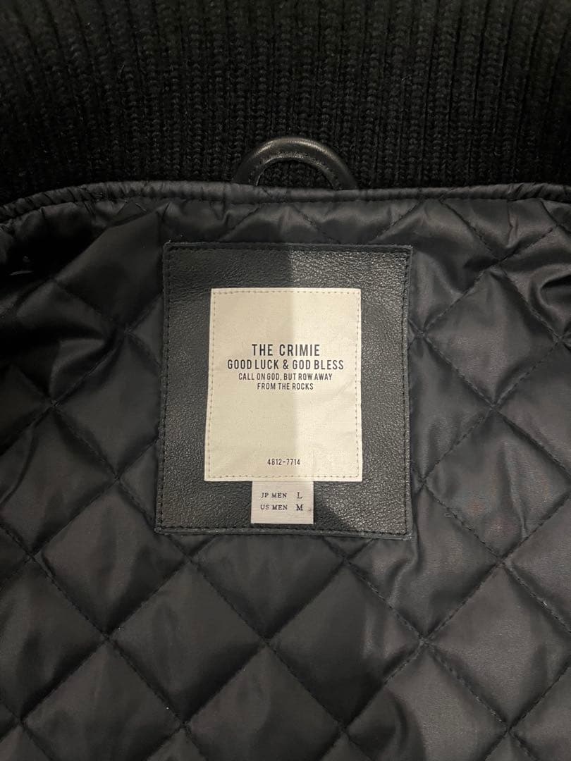 ⭐︎極美品⭐︎　THE CRIMIE クライミー スタジャン 黒　Lサイズ