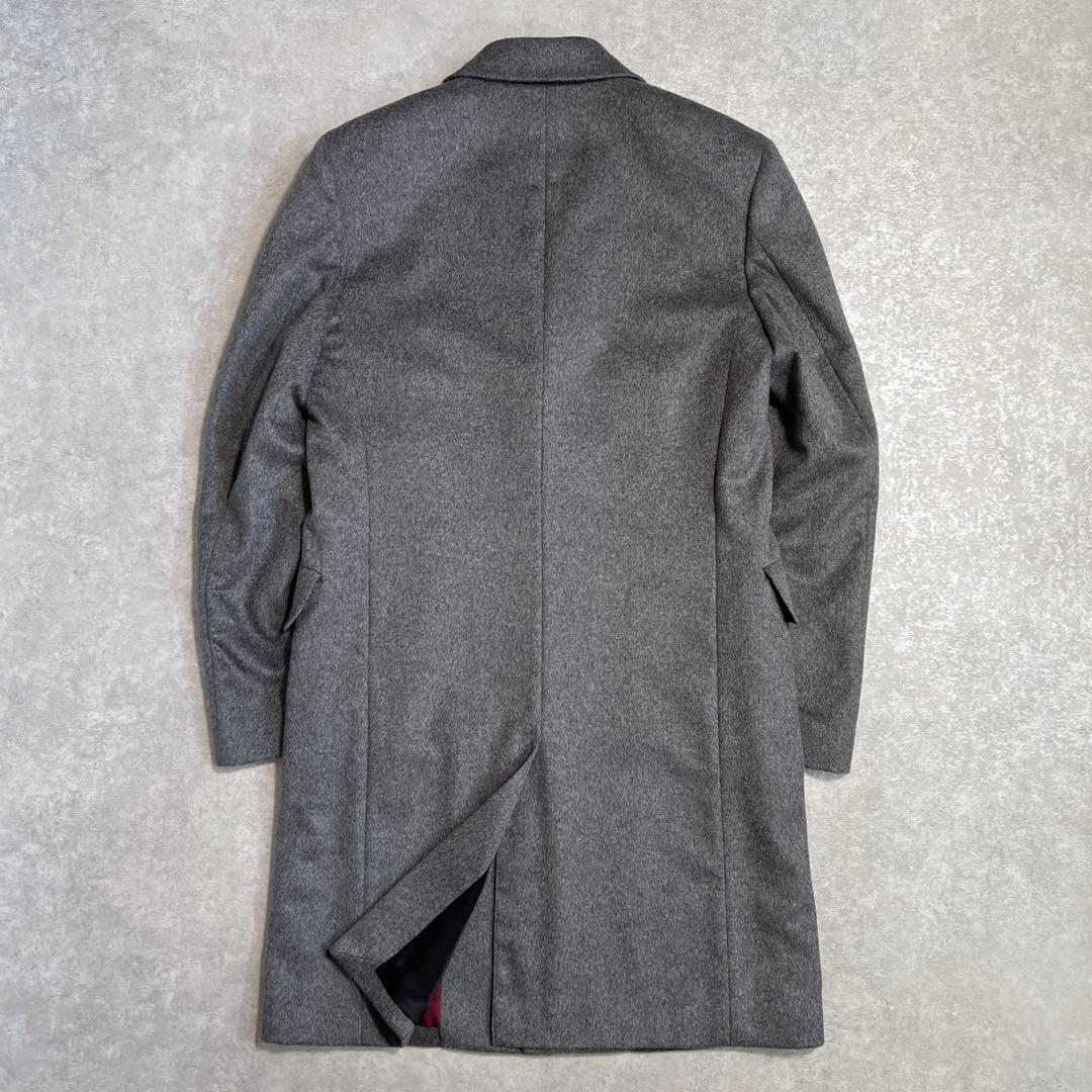 【極美品】ポールスミス カシミヤ100% チェスターコート グレー L